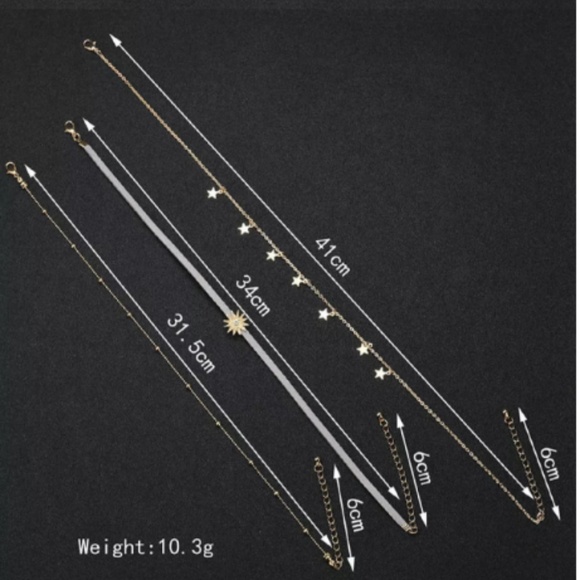 *NEW* STAR/ SUN CHOKER NECKLACE SET - Picture 4 of 4